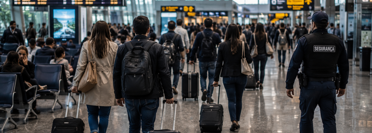 Aumento de furtos em aeroportos reforça cuidados durante viagens